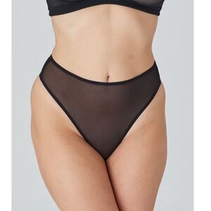 CUUP Black Sheer High-Waist Panty - 3 NWOT